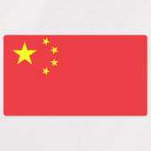 Chinese vlag labels (Design 1)