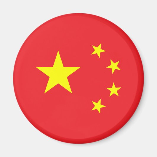 Chinese vlag magneet (Voorkant)