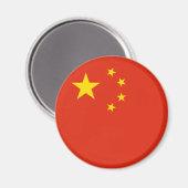 Chinese vlag Magnet Magneet (Voorkant / Achterkant)