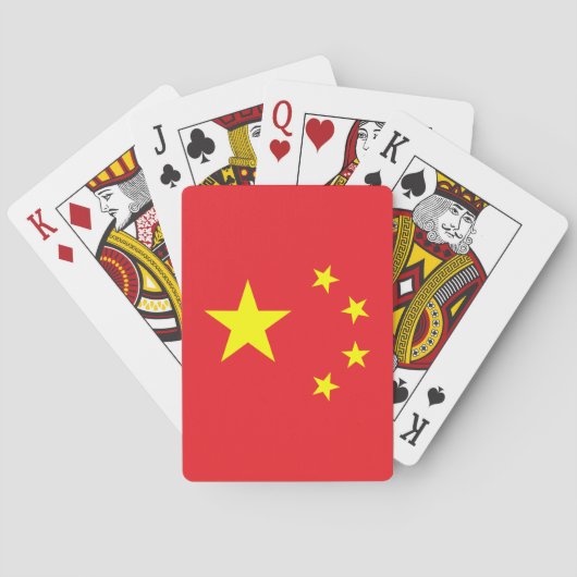 Chinese vlag pokerkaarten (Achterkant)