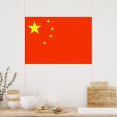 Chinese vlag poster (Keuken)