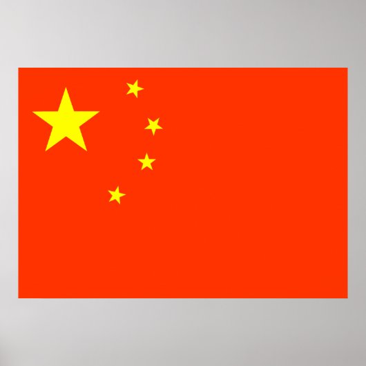 Chinese vlag poster (Voorkant)