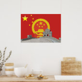 Chinese vlag poster (Keuken)