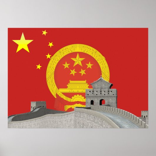 Chinese vlag poster (Voorkant)