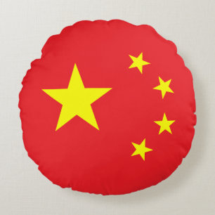 Chinese vlag rond kussen