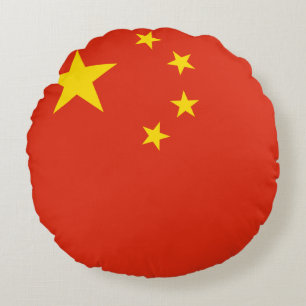 Chinese vlag rond kussen