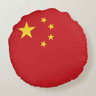 Chinese vlag rond kussen