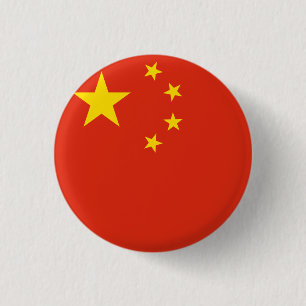 Chinese vlag ronde button 3,2 cm