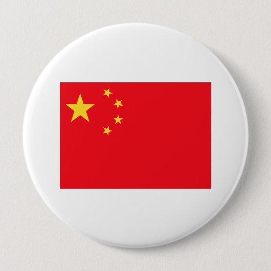 Chinese vlag ronde button 4,0 cm (Voorkant)
