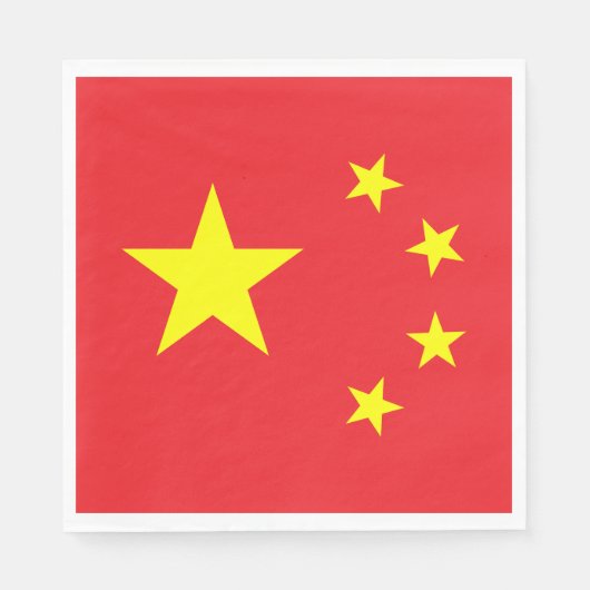Chinese vlag servet (Voorkant)