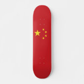 Chinese vlag skateboard (Voorkant)