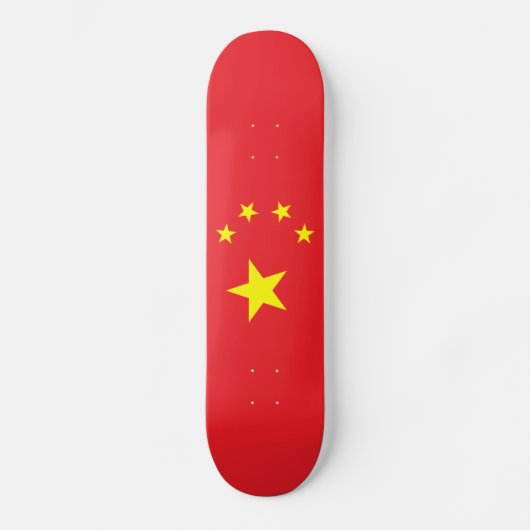 Chinese vlag skateboard (Voorkant)