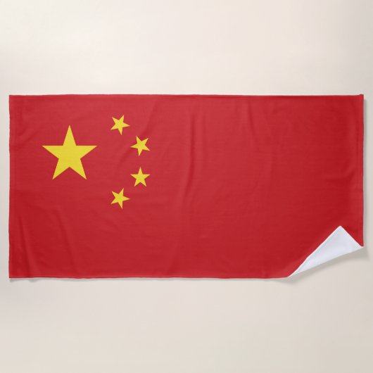 Chinese vlag strandlaken (Voorkant)