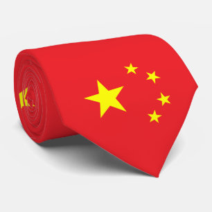 Chinese vlag stropdas