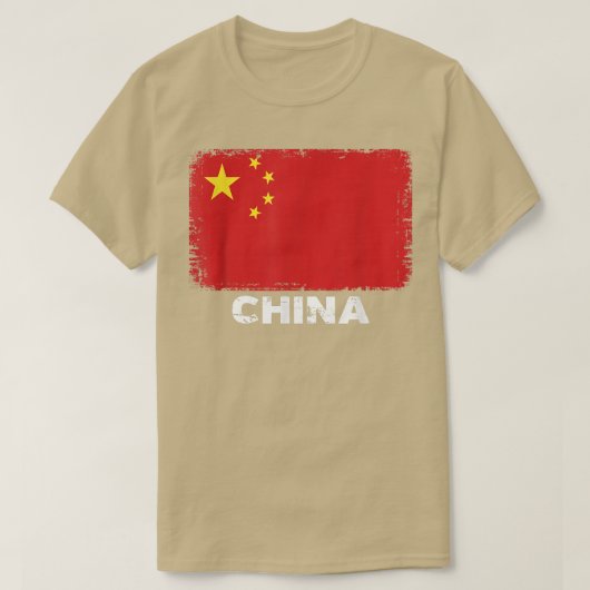 Chinese vlag T-shirt (Design voorkant)