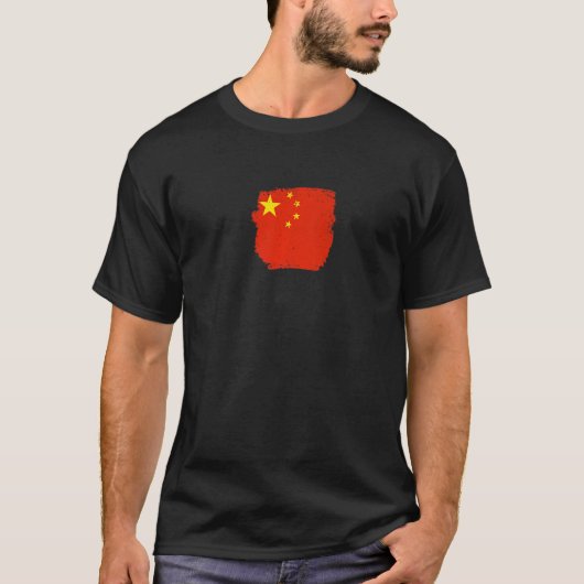 Chinese vlag t-shirt (Voorkant)