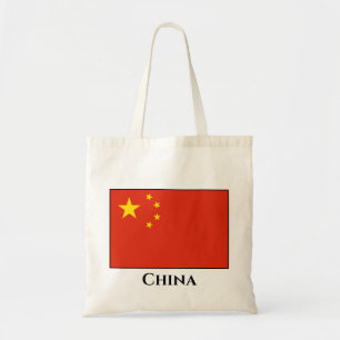 Chinese vlag tote bag
