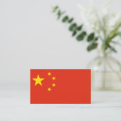 Chinese vlag, vlag van China Visitekaartje (Staand voorkant)