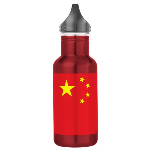 Chinese vlag waterfles  (Links)