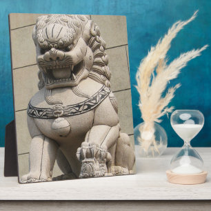 Chinese Vrouwelijke Leeuwbewaker Foo Dog 石獅 Fotoplaat
