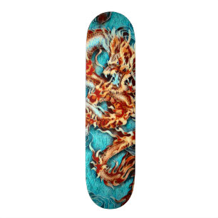 Chinese Water Keizer Draak Element Aangepast Pro Skateboard