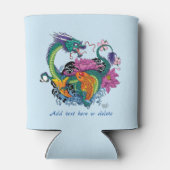 Chinese waterdraak koi vis blikjeskoeler (Achterkant)