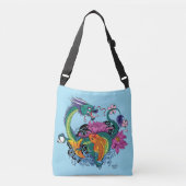 Chinese waterdraak koi vis crossbody tas (Voorkant)