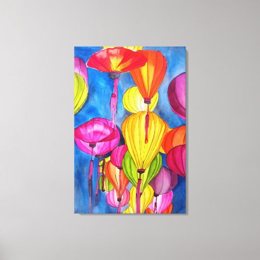 Chinese waterverf canvas afdruk (Voorkant)