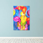 Chinese waterverf canvas afdruk (Insitu (Houten vloer))