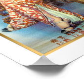 Chinese winkeladvertentie Lute Player Poster (Hoek)