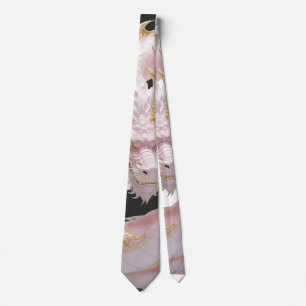 Chinese Witte Gouden Draak Fantasy Ontwerp Met Stropdas