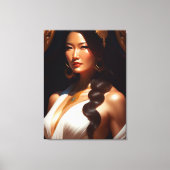 chinese witte jurk canvas afdruk (Voorkant)