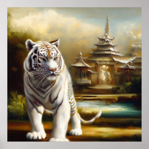 Chinese witte tijger (27) poster