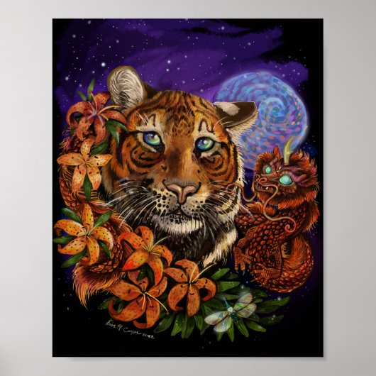 Chinese Year of the Tiger 2022 New Art Poster (Devant)