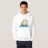 Chinese zeilboot Mannen hoodie (Voorkant volledig)
