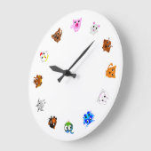 Chinese Zodiac Animals Grote Klok (Hoek)