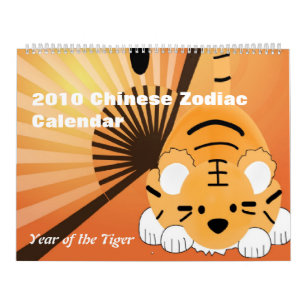 Chinese Zodiac Calendar 2010 - Jaar van de Tijger Kalender