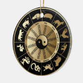 Chinese Zodiac Chart Keramisch Ornament (Links)