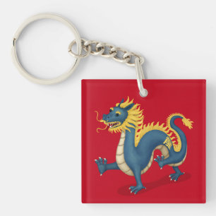 Chinese Zodiac Dragon Leuke Astrologie Teken Rood Sleutelhanger
