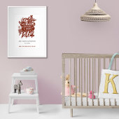 Chinese Zodiac Jaar van de Geit Verjaardag Print G