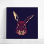 Chinese Zodiac Rabbit Wall Art Print Rustic Decor