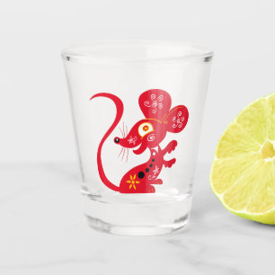 Chinese Zodiac Rat Shot Glas