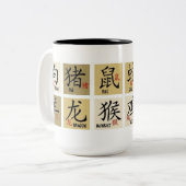 Chinese Zodiac Signs Mok (Voorkant links)