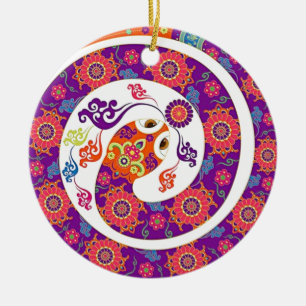 Chinese Zodiake Colorful Series Keramisch Ornament
