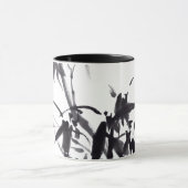 Chinesische Bambus-Tuschekunst Mok (Midden)