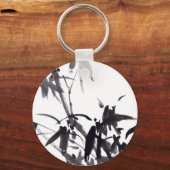 Chinesische Bambus-Tuschekunst  Sleutelhanger (Voorkant)