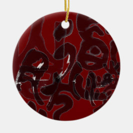 Chinesische Kalligraphie- Dao folgt der Natur 道法自然 Keramisch Ornament