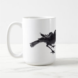 Chinesische Tuschekunst mit Vogelmotiv Koffiemok