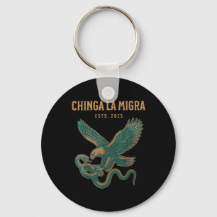 Chinga La Migra Pro Immigratie Fascisme Mensenrech Sleutelhanger
