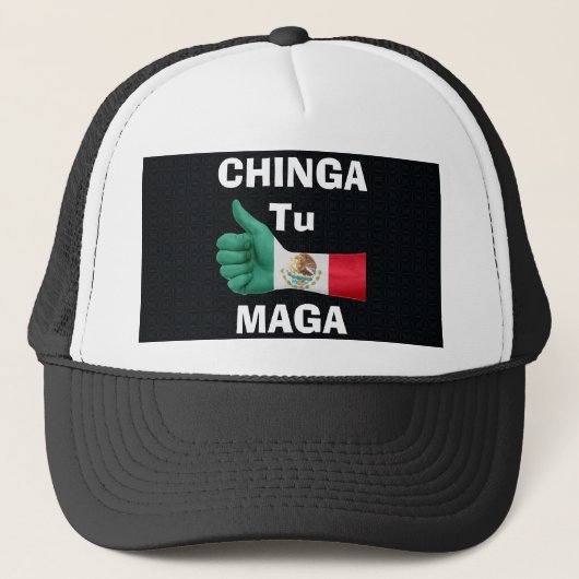 Chinga Tu Maga Trucker Hat Pet (Voorkant)